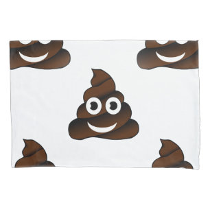 Housse D'oreillers marrant poop emoji coussin coque oreiller