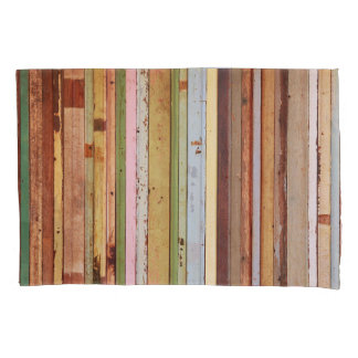 Housse D'oreillers Matériau en bois : Texture Vintage de papier peint