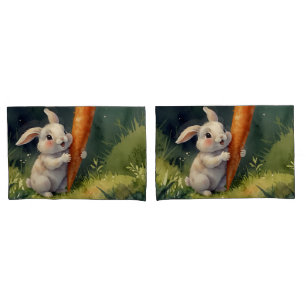 Housse D'oreillers Meadow Bunny Dreams : Coques de Coussins fantastiq