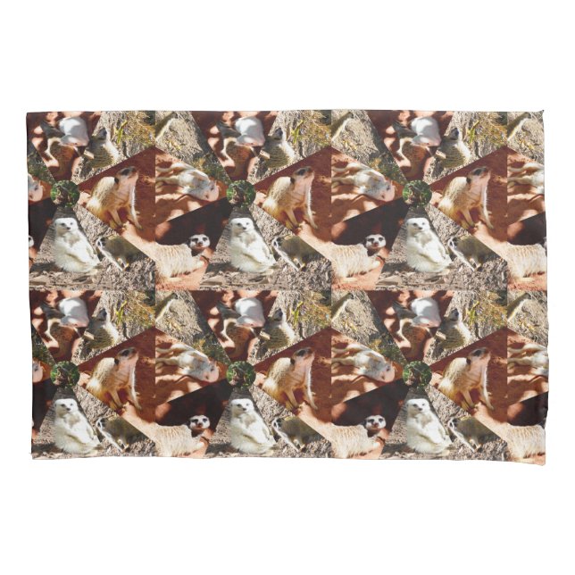 Housse D'oreillers Meerkats En Triangles, Pillowcase (devant)
