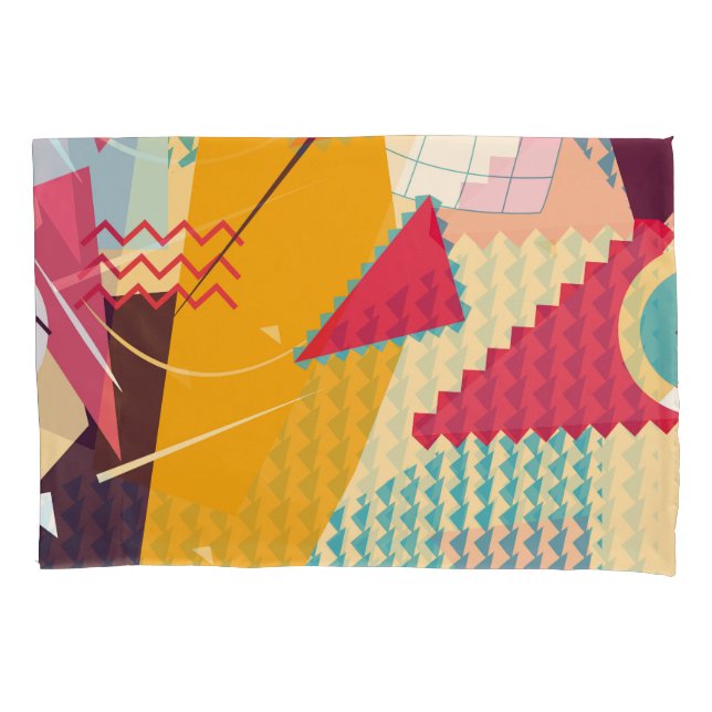 Housse D'oreillers Memphis Mood : Tendance géométrique rétro (devant)