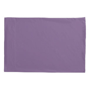 Housse D'oreillers Mi-ton violet couleur solide Lavande soie