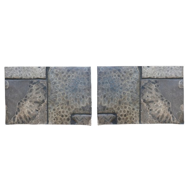 Housse D'oreillers Michigan Petoskey Stone Motif (devant-Set)