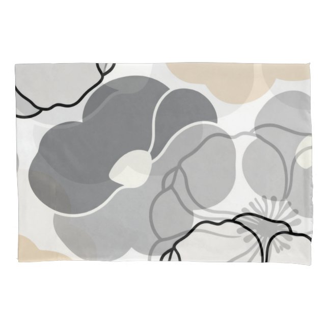 Housse D'oreillers Minimal Botanicals, Neutral Beige & Ivory Pattern (devant)
