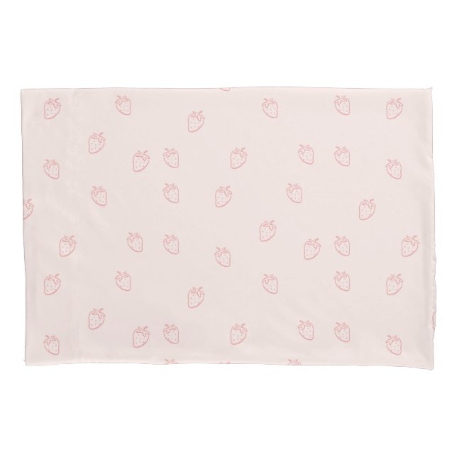 Housse D'oreillers Minimalisme de la fraise (devant)