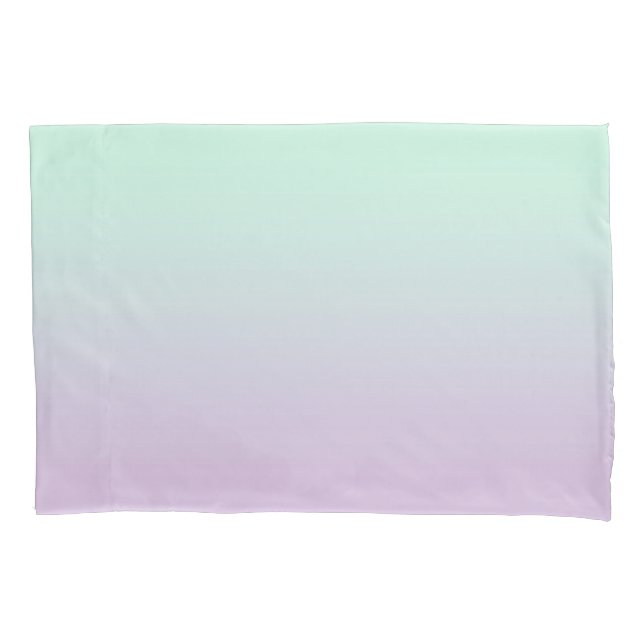Housse D'oreillers Mint Esthétique Pastel Et Ombre Gradient Lilac (devant)