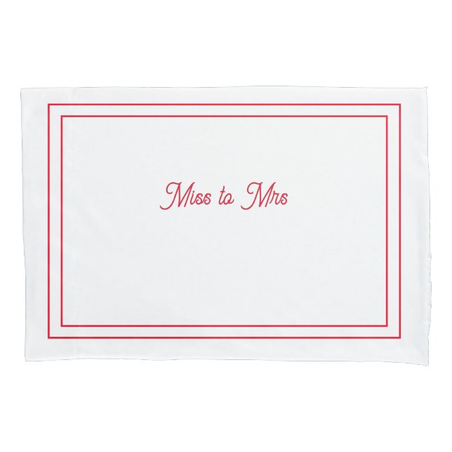 Housse D'oreillers Mlle à Mme pillowcase (devant)