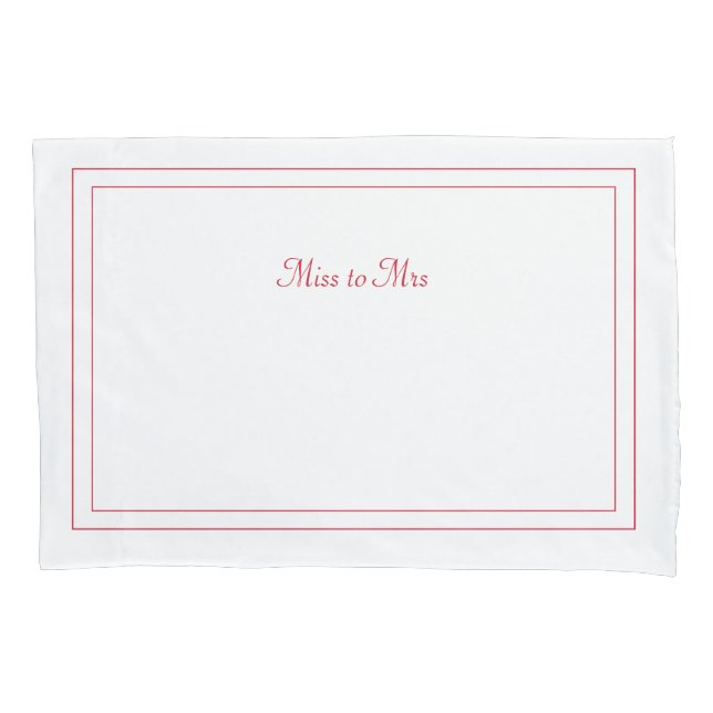 Housse D'oreillers Mlle à Mme pillowcase (devant)