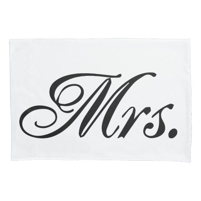 Housse D'oreillers Mme Et M. Pillowcase (devant)