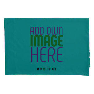 HOUSSE D'OREILLERS MODÈLE DE TEXTE D'IMAGE VERTE TURQUOISE MODERNE