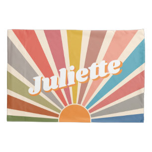 Housse D'oreillers Moderne Rétro Nom personnalisé Amusant Vintage Arc