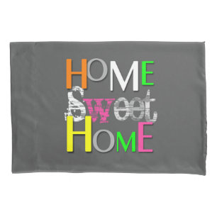 Housse D'oreillers Moderne tendance Colorful Home Sweet Home