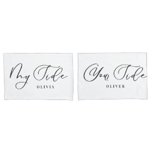 Housse D'oreillers Mon côté votre côté personnalisation élégant