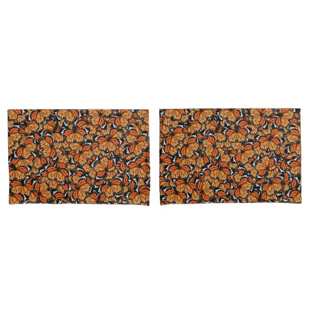 Housse D'oreillers Monarch Butterflies Coussins Coques (devant-Set)
