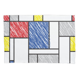 Housse D'oreillers Mondrian Gribouillages Minimaliste Art Moderne De