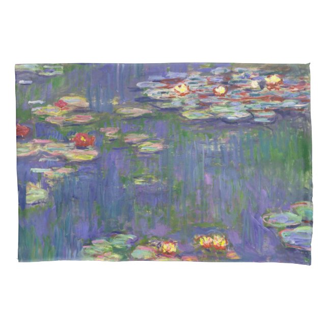 Housse D'oreillers Monet Water Lilies Chef-d'oeuvre Peinture (devant)