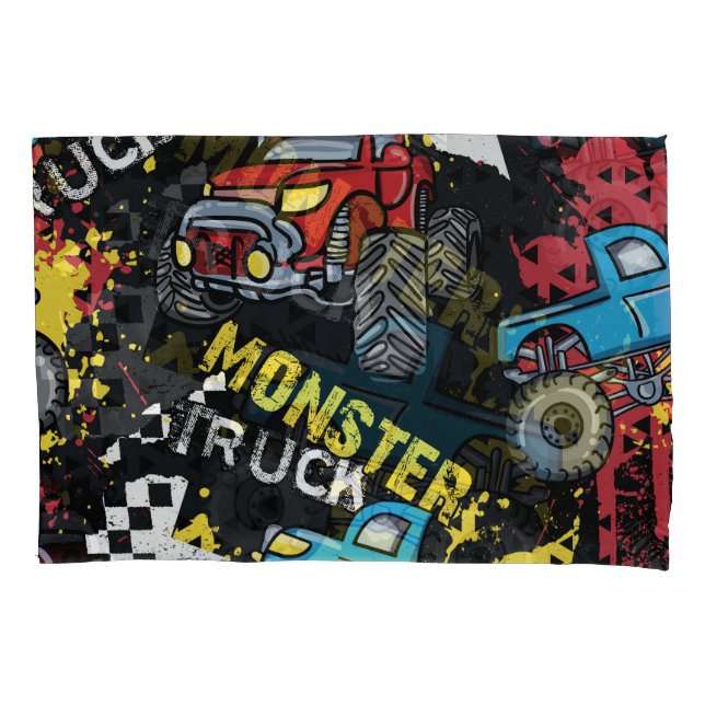Housse D'oreillers Monster Car : Abstrait Motif enfant (devant)