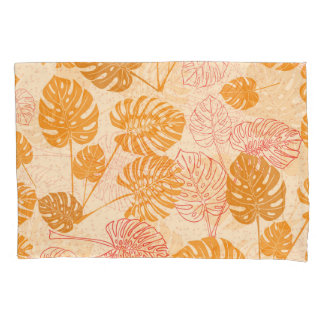 Housse D'oreillers Monstera feuilles : la silhouette tropicale sans s