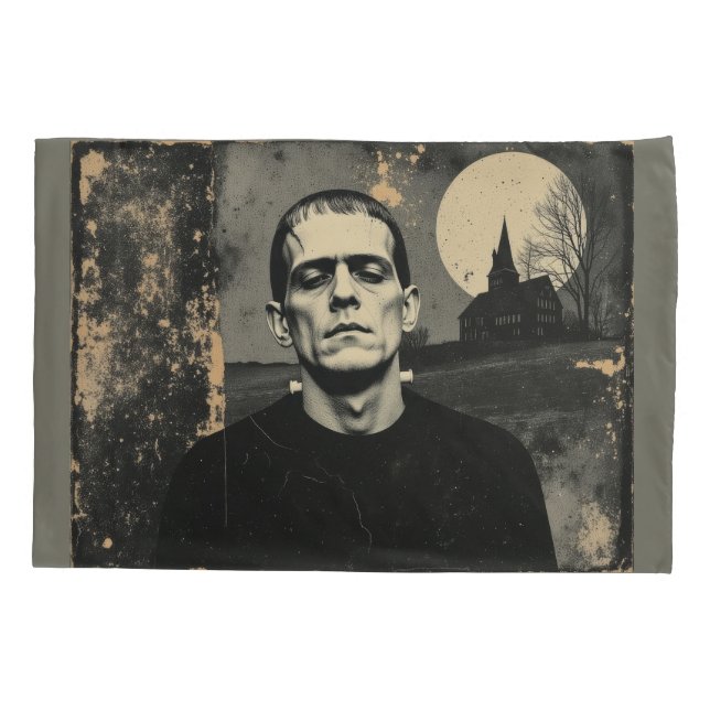 Housse D'oreillers Monstre de Frankenstein Halloween (Dos)