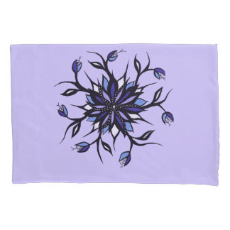 Housse D'oreillers Monstres et dents floraux gothiques de mandala