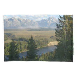 Housse D'oreillers Montagnes et rivière de Jackson Hole