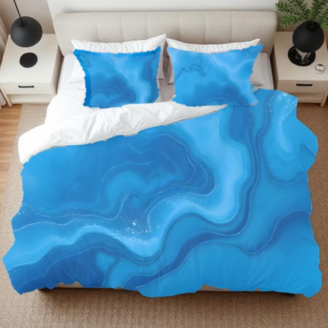 Housse D'oreillers Moonstone Blue (Moonstone Blue-bedding pillow case and duvet cover)