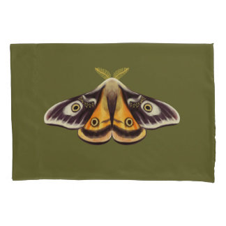 Housse D'oreillers Moth Insect Art Goblincore Saturnia Witchy Green