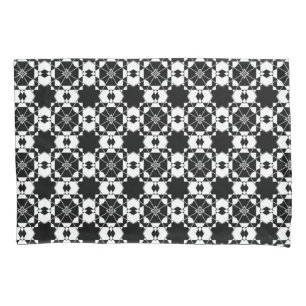 Housse D'oreillers Motif à carreaux rétro minimaliste – Design monoch