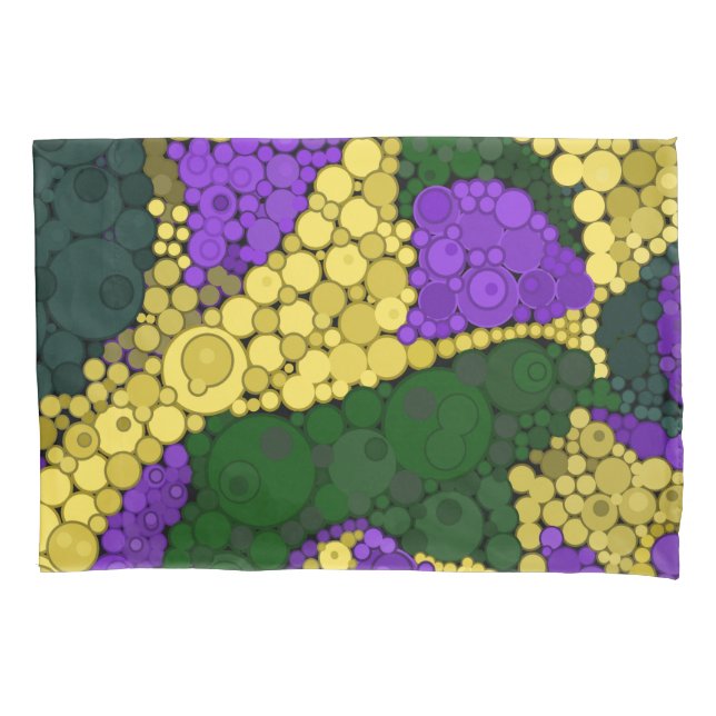 Housse D'oreillers Motif à pois coloré (devant)