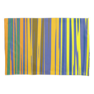 Housse D'oreillers Motif Abstrait de bandes colorées #2