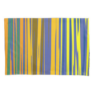 Housse D'oreillers Motif Abstrait de bandes colorées #2