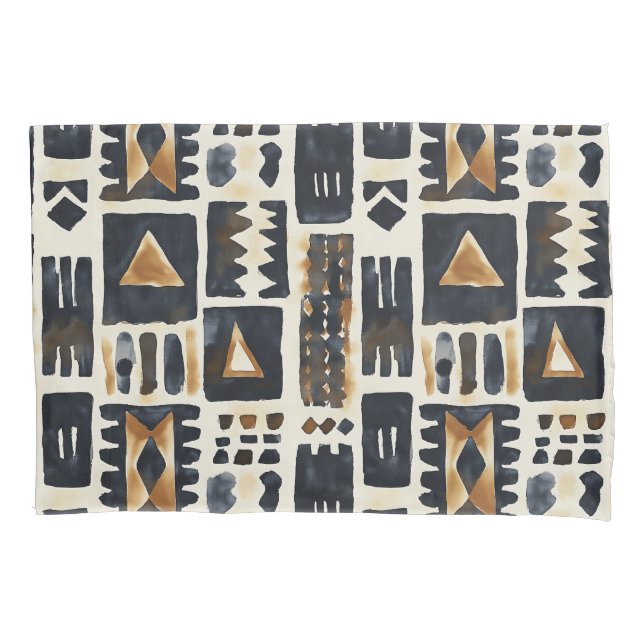 Housse D'oreillers Motif Abstrait en tissu de boue (devant)