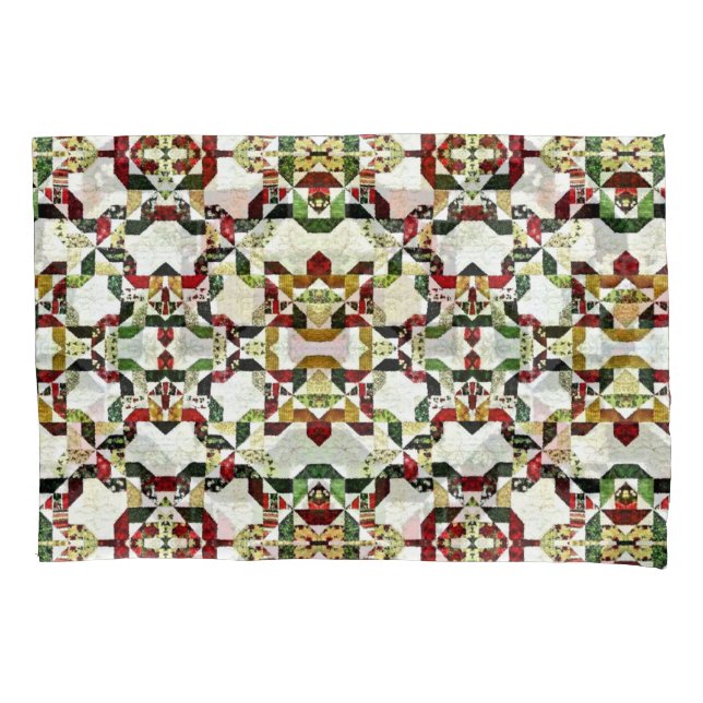 Housse D'oreillers motif abstrait rouge (devant)