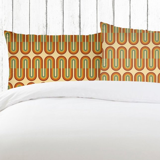 Housse D'oreillers Motif arc-en-ciel Muet Retro Seventies (Créateur téléchargé)