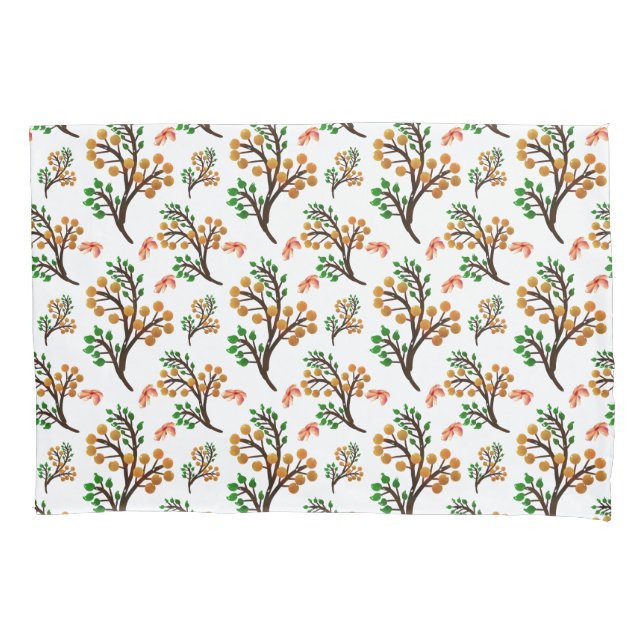 Housse D'oreillers Motif botanique sans couture avec fleurs | Cute Na (devant)