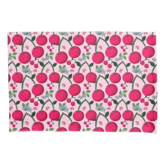 Housse D'oreillers Motif cerise (devant)