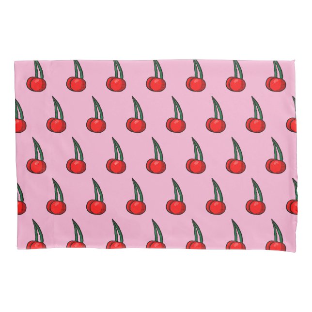 Housse D'oreillers Motif cerise (devant)
