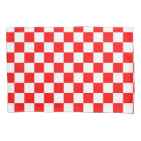 Motif chèque À damiers blanc rouge