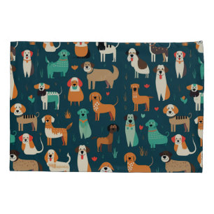 Housse D'oreillers Motif chien mou