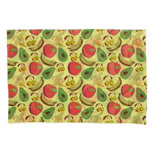 Housse D'oreillers Motif coloré aux fruits tropicaux sans soudure