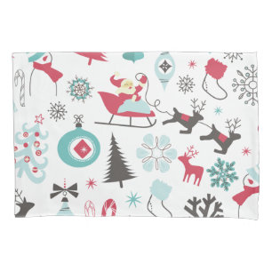Housse D'oreillers Motif coloré drôle de Christmassy