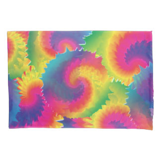 Housse D'oreillers Motif Cool Rainbow Tie Dye