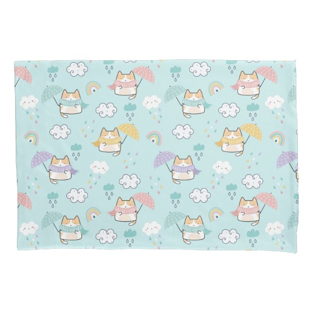 Housse D'oreillers Motif Coussin Coque du jour pluvieux mou (devant)