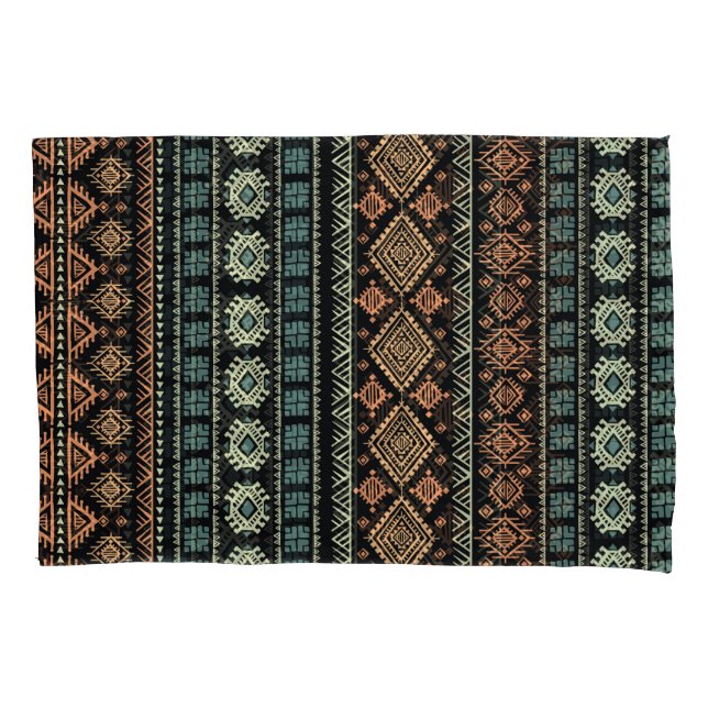 Housse D'oreillers Motif d'affaires Vintage tribal (devant)