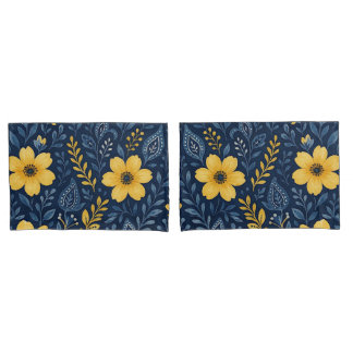 Housse D'oreillers Motif d'art floral méditerranéen élégant