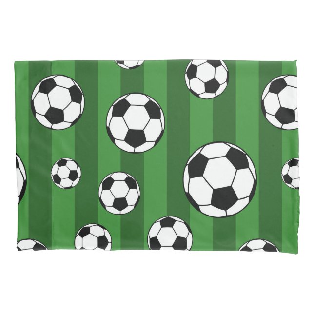 Housse D'oreillers Motif de balle de football pour enfants sur les ba (devant)