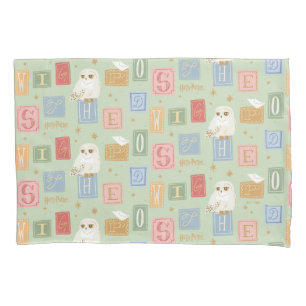 Housse D'oreillers Motif de bloc de lettres de Hedwig Post