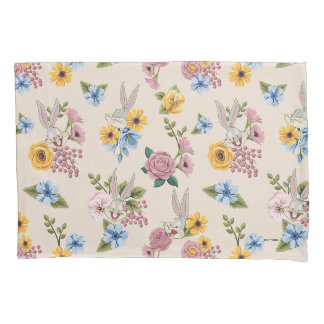 Housse D'oreillers Motif de broderie florale de BUGS BUNNY™