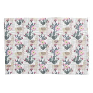 Housse D'oreillers Motif de cactus d'aquarelle