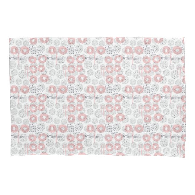 Housse D'oreillers Motif de cercle de point de polka (devant-gauche)